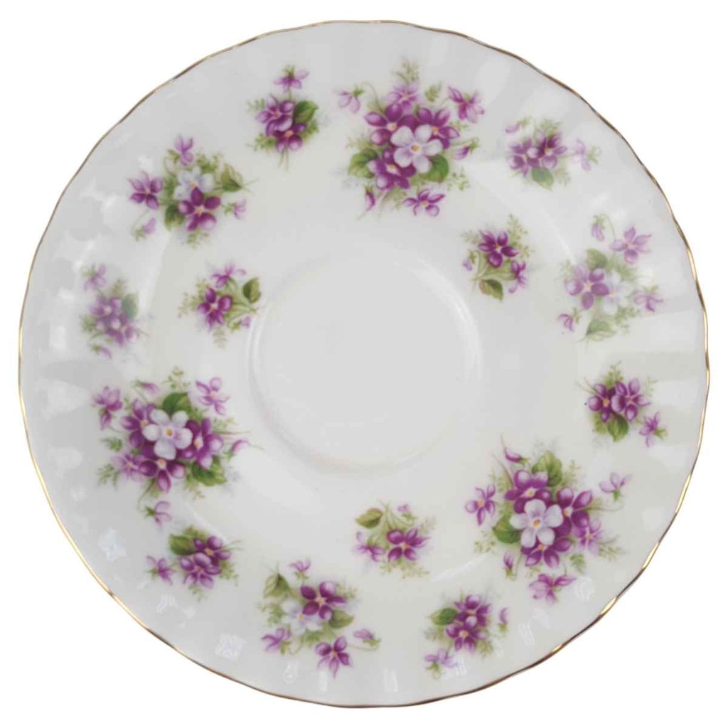 [129331] Untertasse für Kaffee klein 12,2 cm Royal Albert Sweet Violets gebraucht - sehr gut