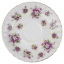 Untertasse für Kaffee klein 12,2 cm Royal Albert Sweet Violets gebraucht - sehr gut