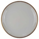 Kuchenteller Dessertteller 19,4 cm Eschenbach Alte Formen Goldranke 7 mm Elfenbein Beige gebraucht - sehr gut