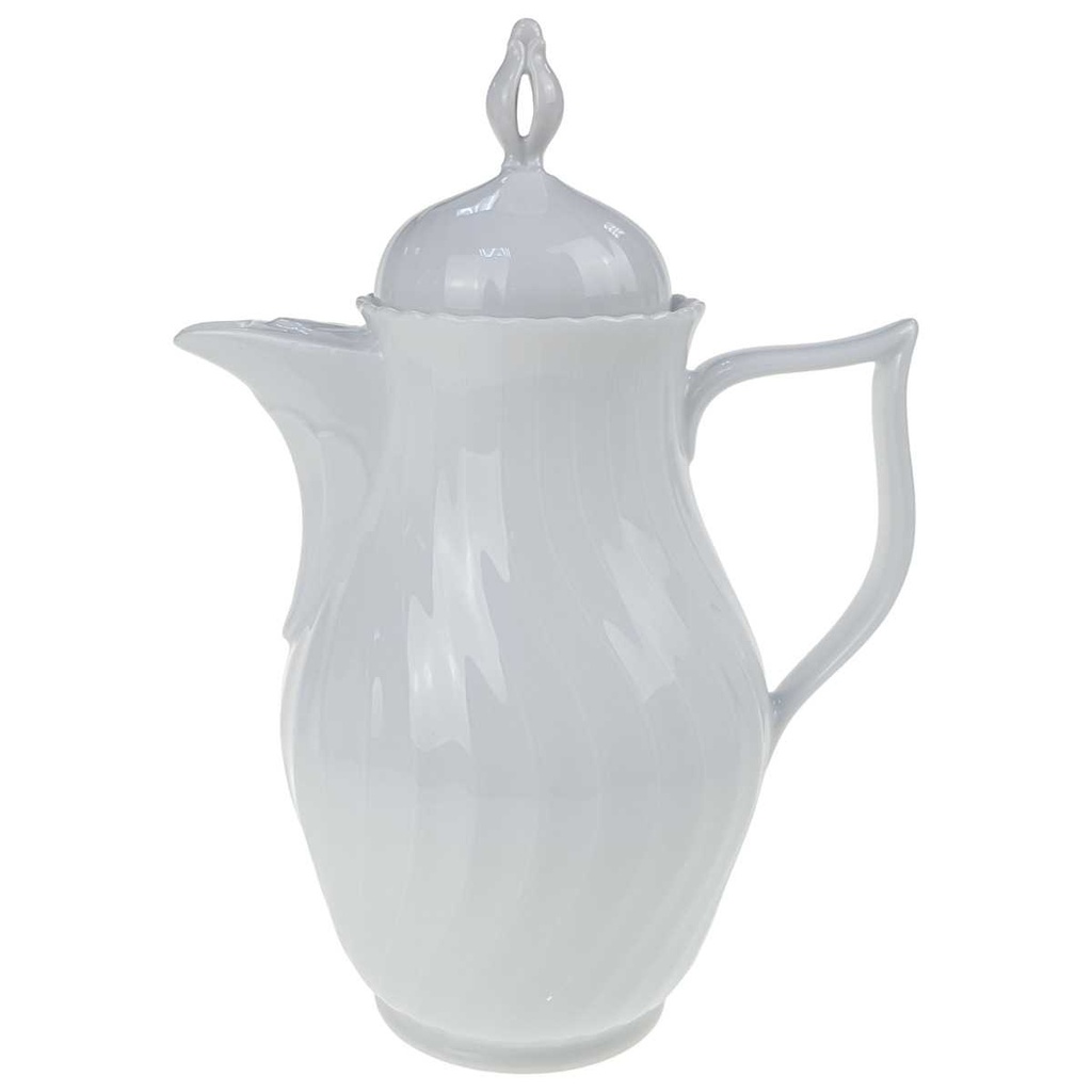 [129345] Kaffeekanne 1,3 L Royal Tettau Annette Weiß gebraucht - sehr gut