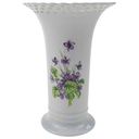 Tischvase 14,8 cm Wallendorf Blumendekor Porzellan gebraucht - sehr gut