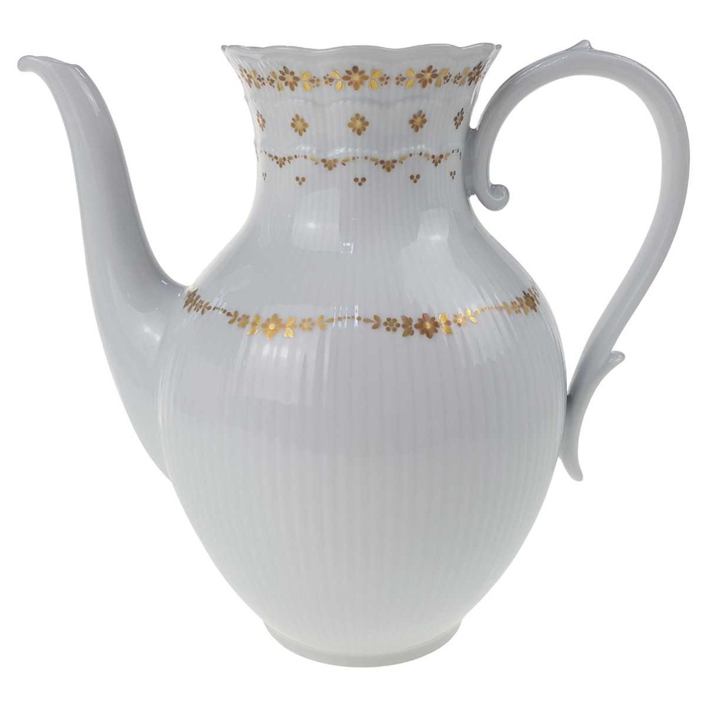 [129372] Kaffeekanne ohne Deckel Golddekor 1,4 L AK Kaiser Porzellan Romantica Monte Carlo gebraucht - sehr gut