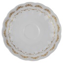 Untertasse für Kaffee Golddekor 14,3 cm AK Kaiser Porzellan Romantica Monte Carlo gebraucht - gut