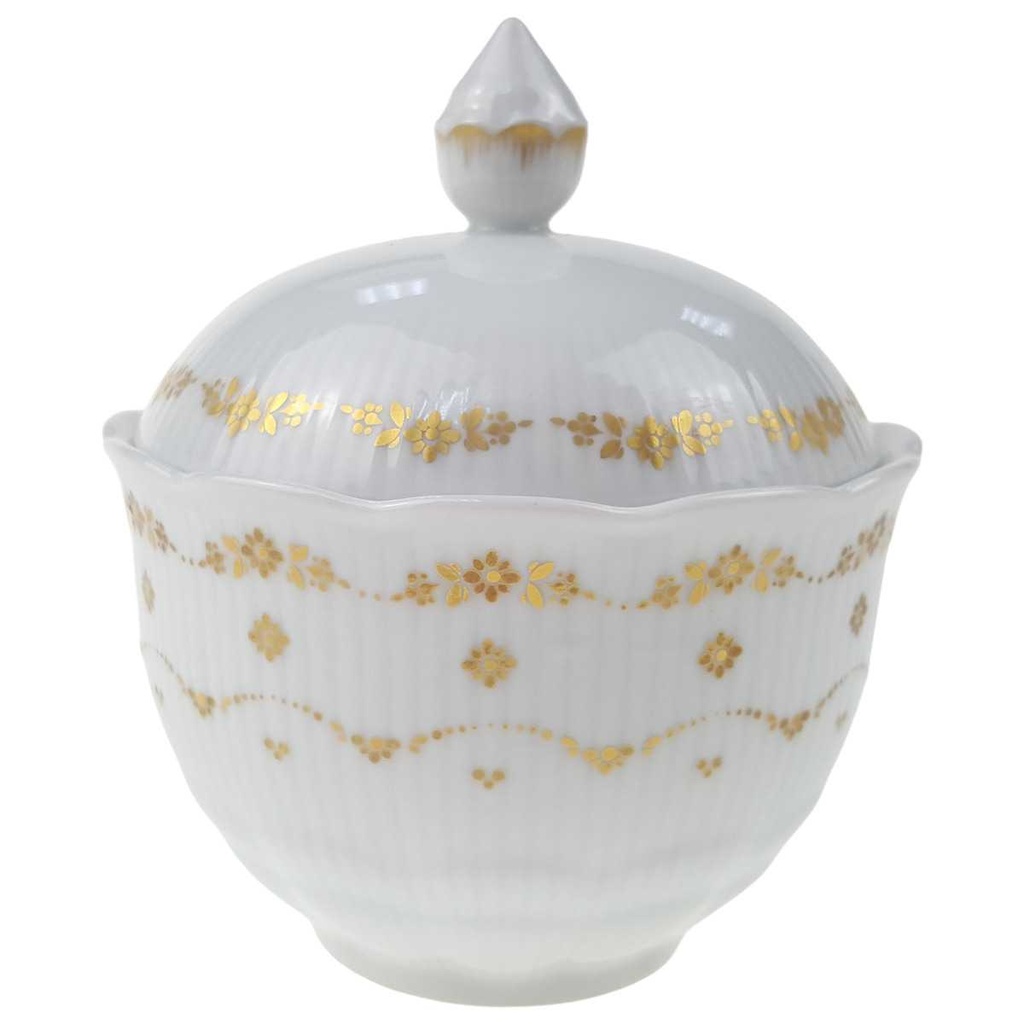 [129375] Zuckerdose Golddekor AK Kaiser Porzellan Romantica Monte Carlo gebraucht - sehr gut