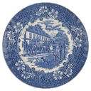 Speiseteller 25 cm Royal Tudor Coaching Taverns Blau gebraucht - sehr gut