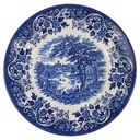 Speiseteller klein 22,5 cm Broadhurst The English Scene Blau gebraucht - gut