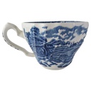 Kaffeetasse Tasse Myott Country Life Blau Innen Henkeldekor gebraucht - gut