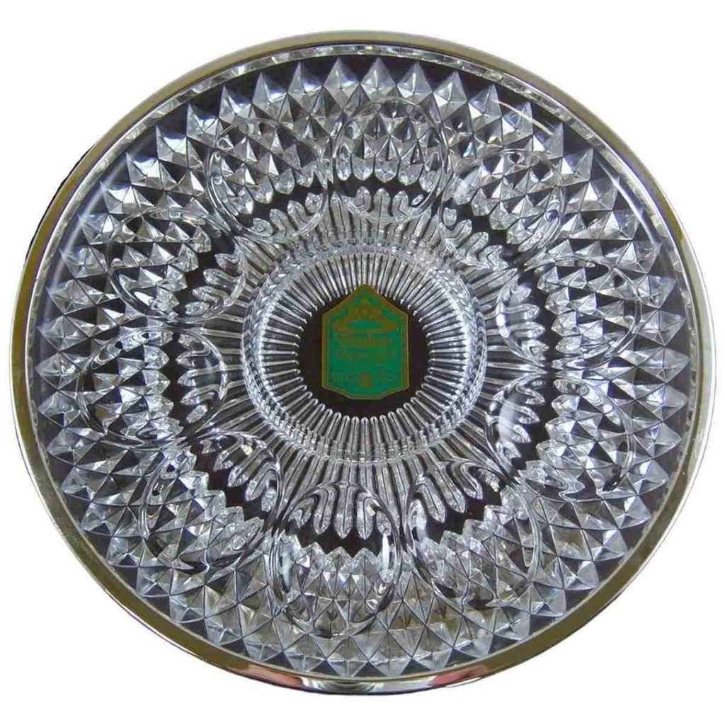 [150825400] Eierplatte mit Silberrand WMF Diadem gebraucht - gut