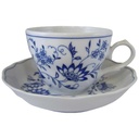 Kaffeetasse mit Untertasse Tasse Marienbad Ingres Weiss Zwiebelmuster