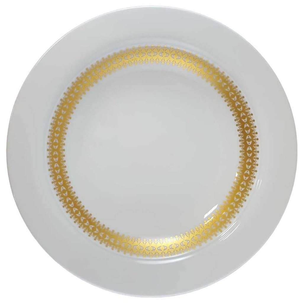 [1512301050] Suppenteller 22 cm Thomas Porzellan Rotunda Goldbordüre gebraucht - gut