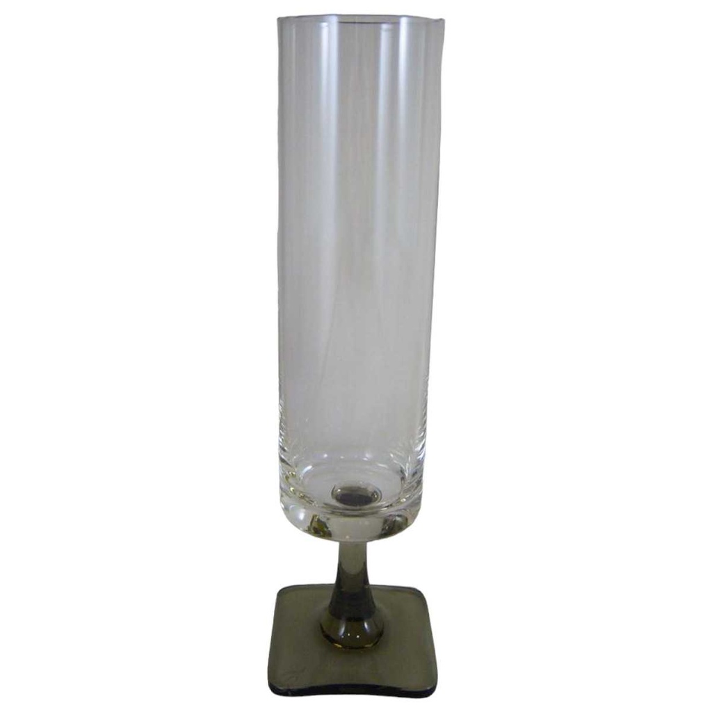 [160122119] Sektglas Rosenthal Rauchglas Georg Jensen Berlin Eckiger Fuß gebraucht - sehr gut