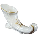 Hornvase mini 5 cm Lindner Porzellan Anna Maria Moosrose gebraucht - sehr gut