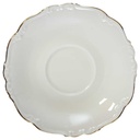 Untertasse für Kaffee Goldrand 15 cm Edelstein Bavaria Maria Theresia 15477 Beige gebraucht - sehr gut