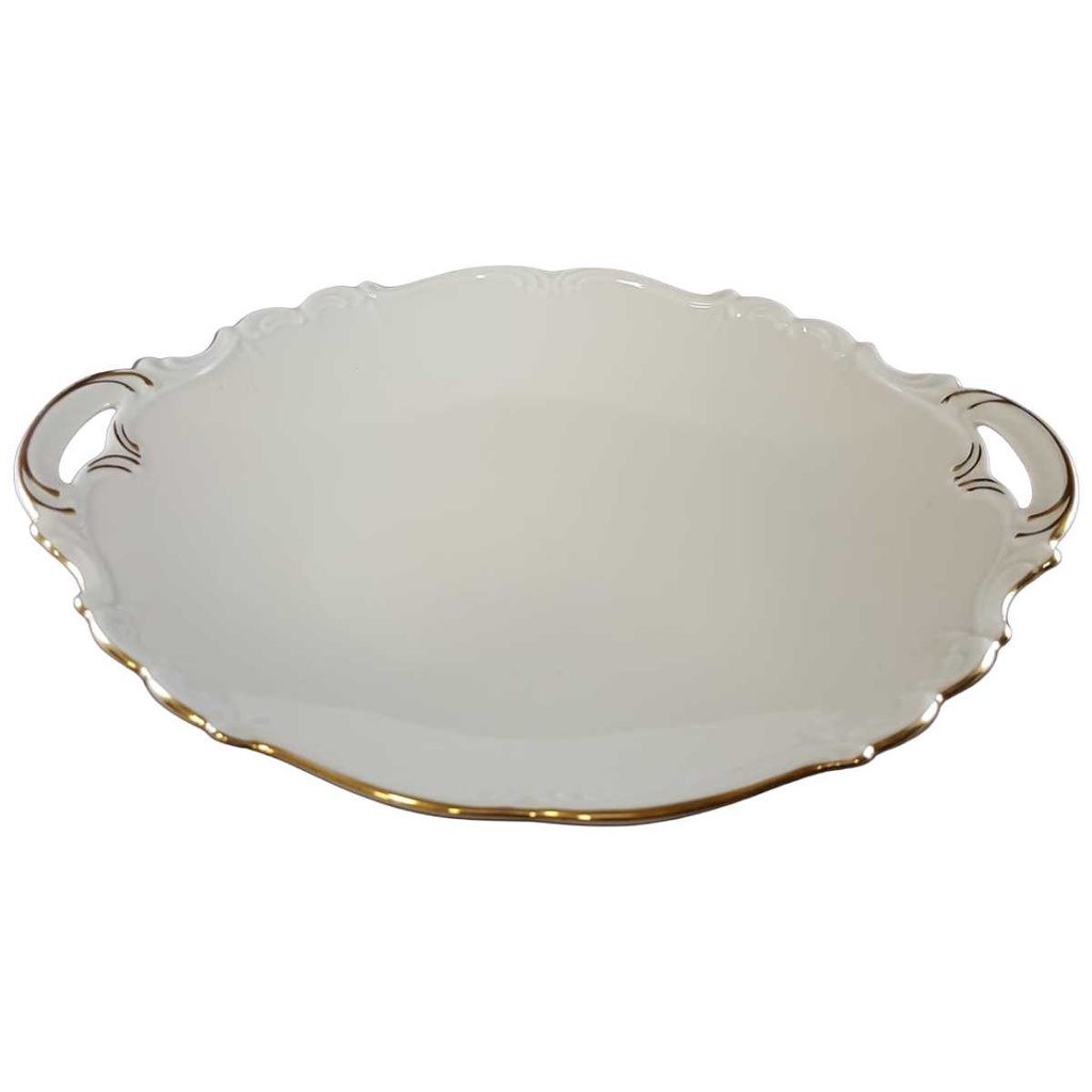 [160127134] Kuchenplatte Goldrand Edelstein Bavaria Maria Theresia 15477 gebraucht - gut
