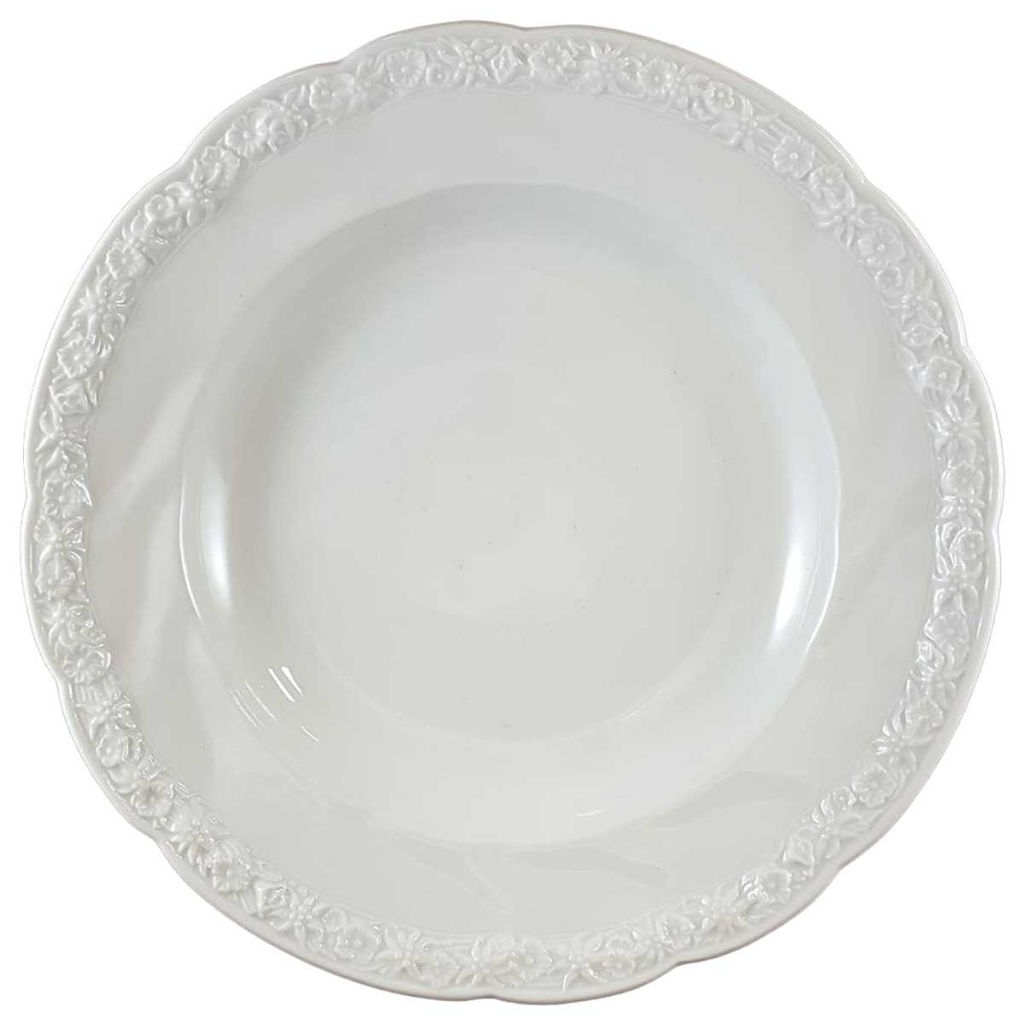 Suppenteller 25 cm Graf von Henneberg Edelweiß gebraucht - gut