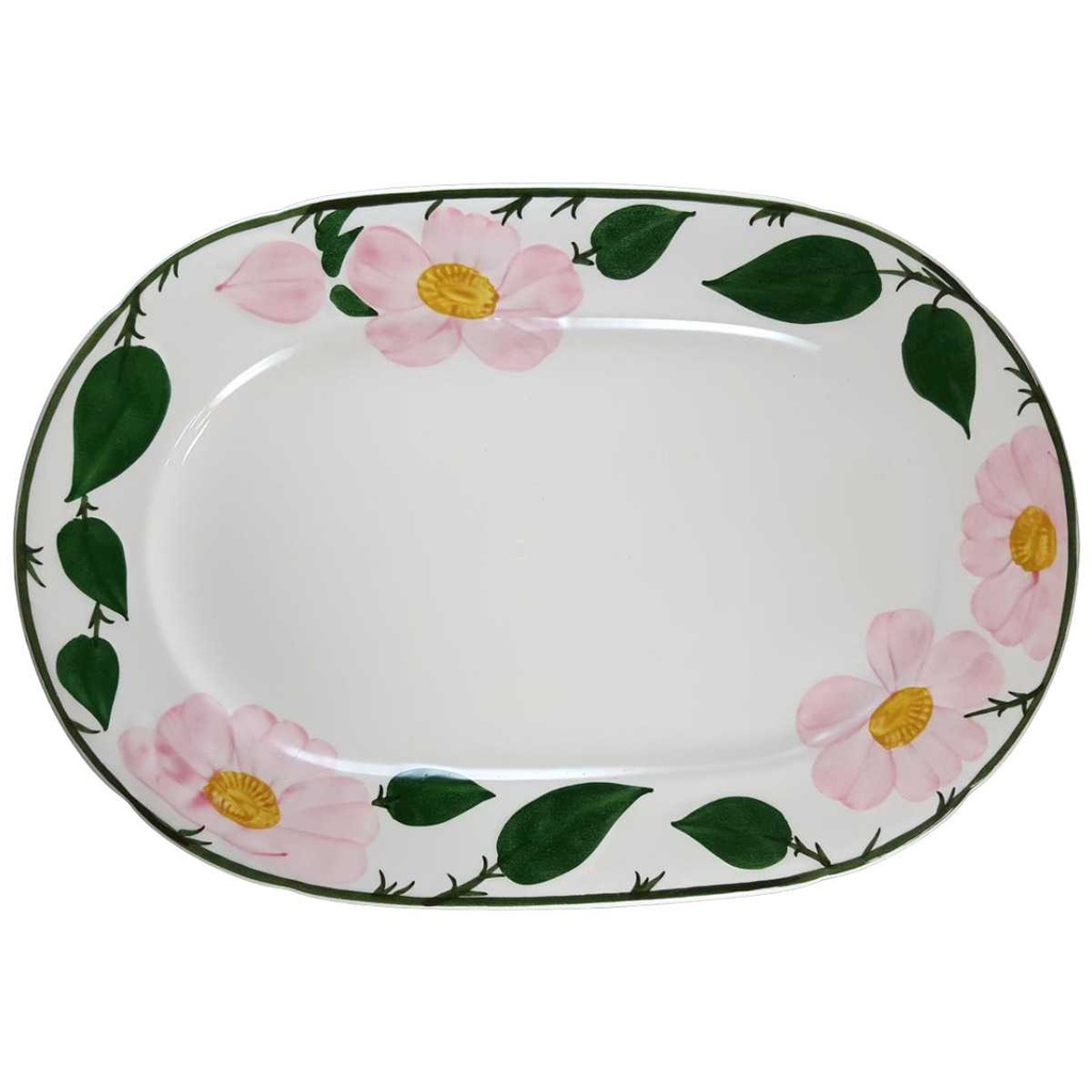 [160205193] Fleischplatte 33x22,5 cm Villeroy & Boch Wildrose gebraucht - sehr gut
