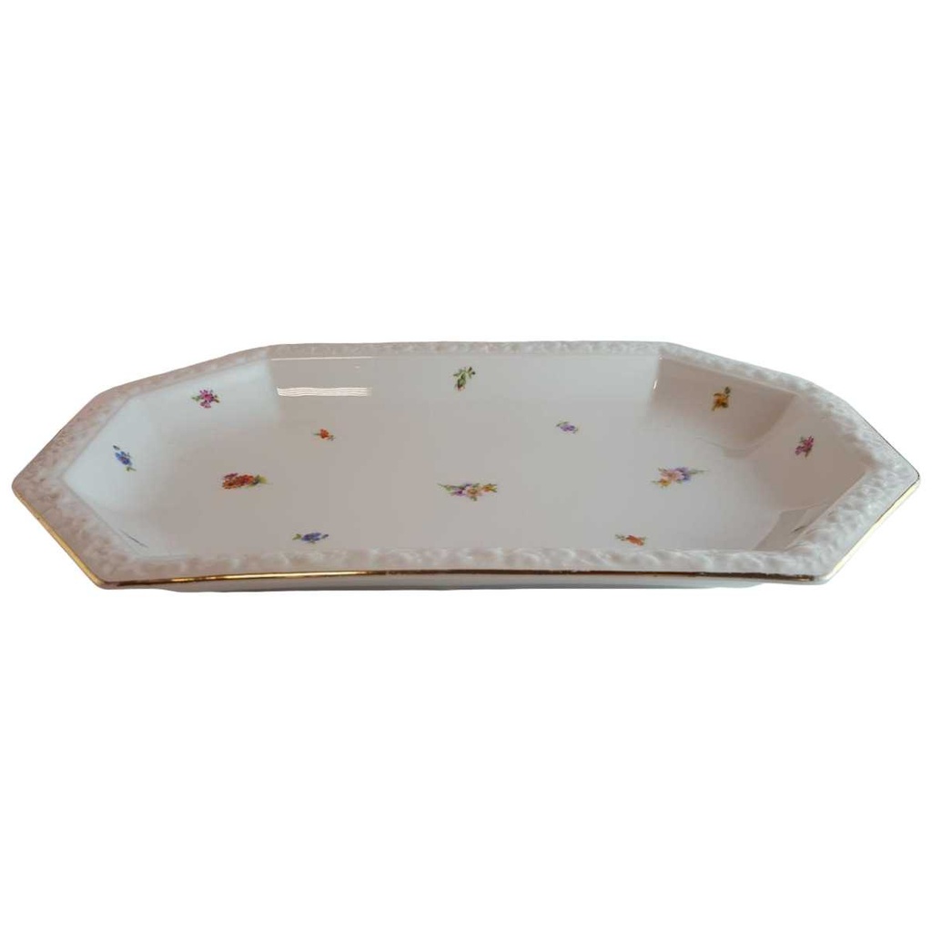 Servierplatte groß 37,4x22,8 cm Rosenthal Maria Streublume II. Wahl gebraucht - gut