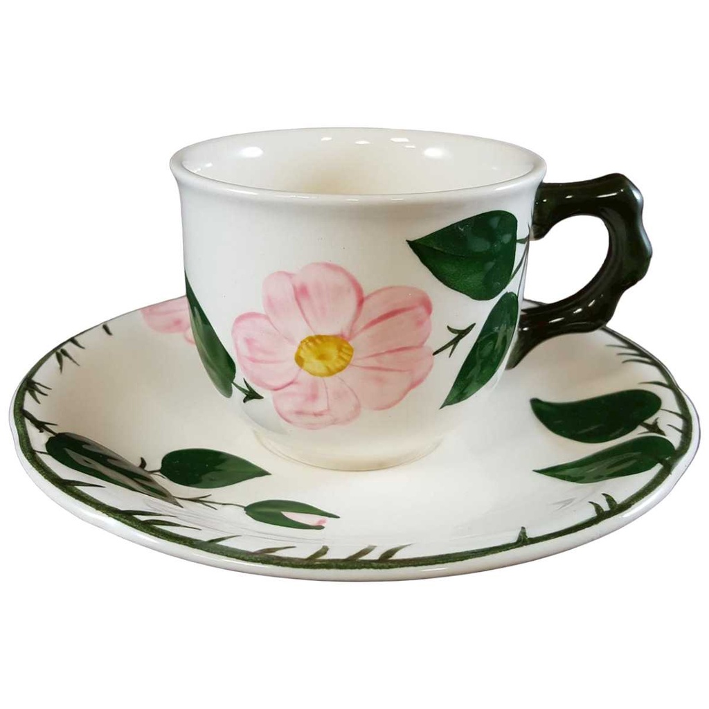 [16021181] Kaffeetasse mit Untertasse Tasse Villeroy & Boch Wildrose gebraucht - sehr gut