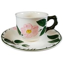 Kaffeetasse mit Untertasse Tasse Villeroy & Boch Wildrose gebraucht - sehr gut