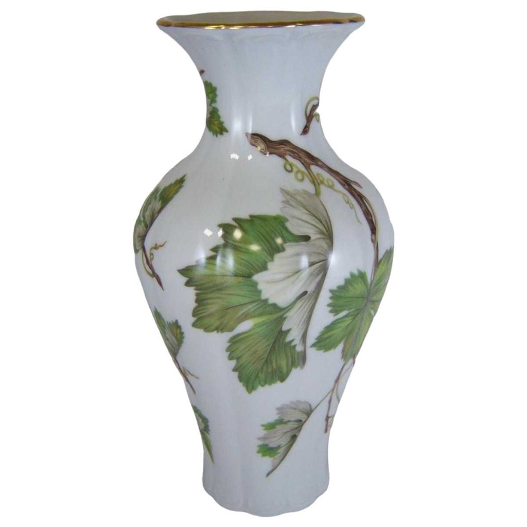 Vase Royal KPM Bavaria Handarbeit mit Goldrand und Weinlaubmuster