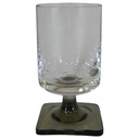 Schnapsglas Rosenthal Rauchglas Georg Jensen Berlin Eckiger Fuß gebraucht - sehr gut