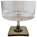 Champagnerschale Rosenthal Rauchglas Georg Jensen Berlin Eckiger Fuß gebraucht - sehr gut