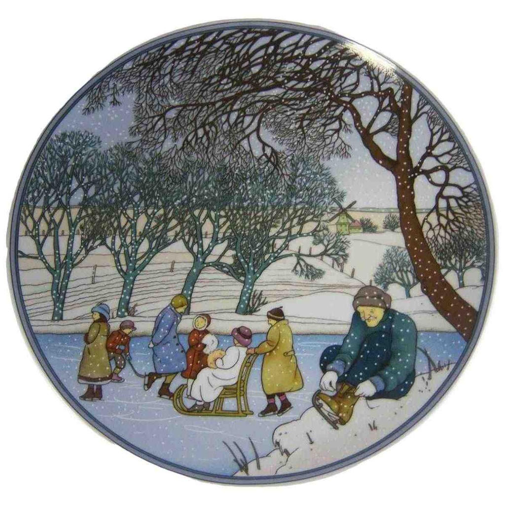 Wandteller Villeroy & Boch Winter gebraucht - sehr gut