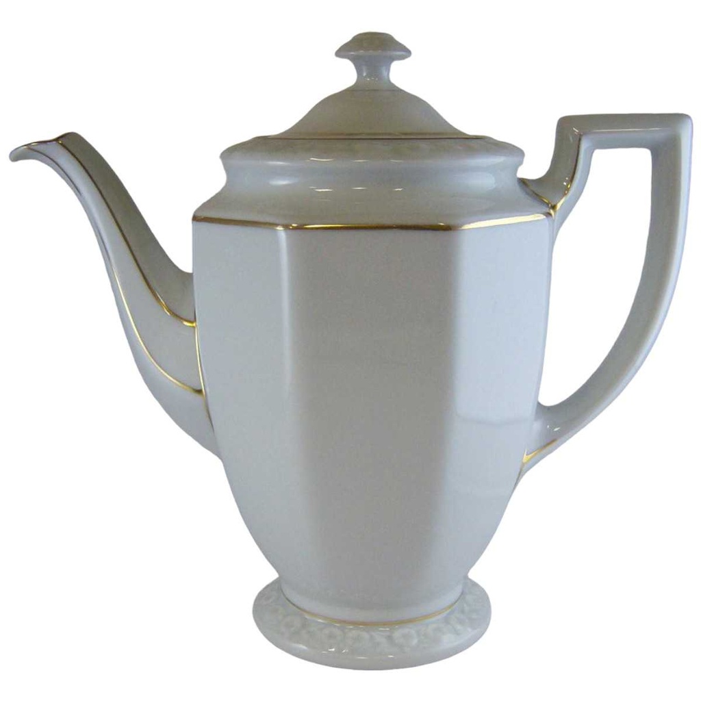 [1607060095] Kaffeekanne Goldrand Rosenthal Maria Weiß gebraucht - gut