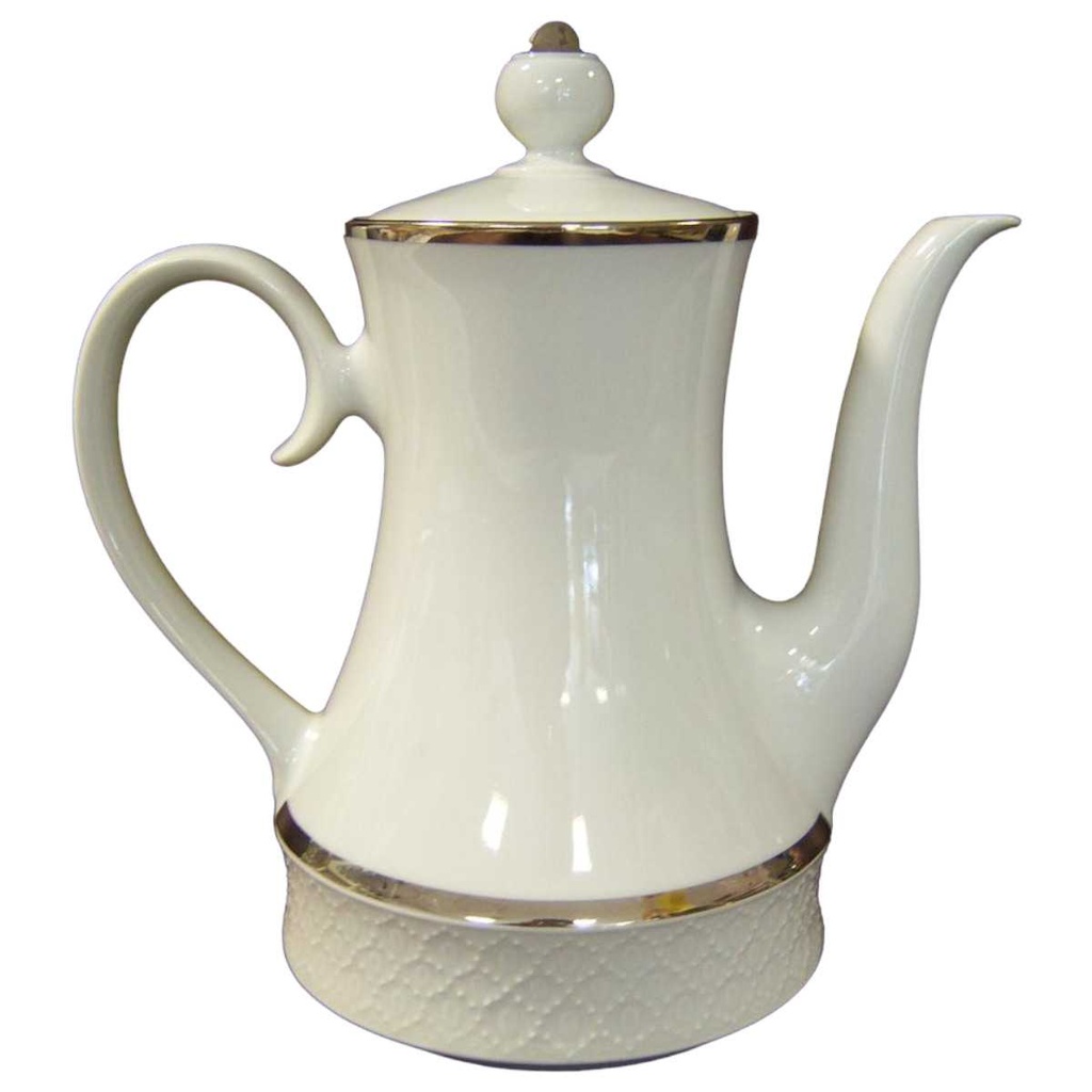 [16080400200] Kaffeekanne Schumann Arzberg Reliefrand Platinrand gebraucht - gut