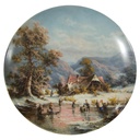 Fürstenberg Romantische Winterimpressionen 1987 Zweite Ausgabe Wandteller