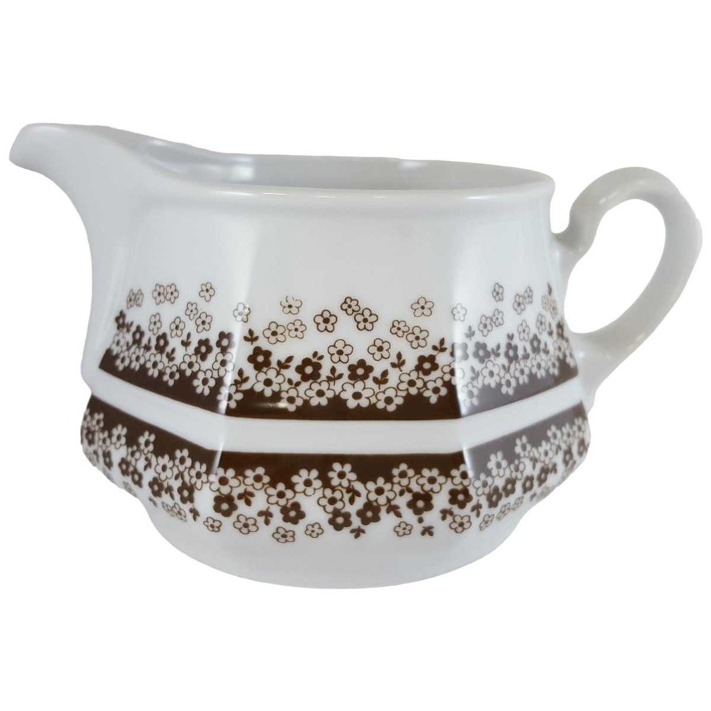[16081100242] Sauciere 1tlg Winterling Kirchenlamitz Florida braune Blümchen Braun