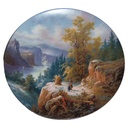 Fürstenberg Romantische Winterimpressionen 1988 Achte und letzte Ausgabe Wandteller
