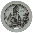 Wandteller Royal KPM Porzellan Bavaria Lemgo Schloß Brake D 19,5 cm