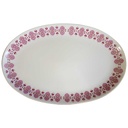 Servierplatte Speiseplatte Fleischplatte Steakplatte 32x21 cm Graf von Henneberg Pink Gold gebraucht - gut