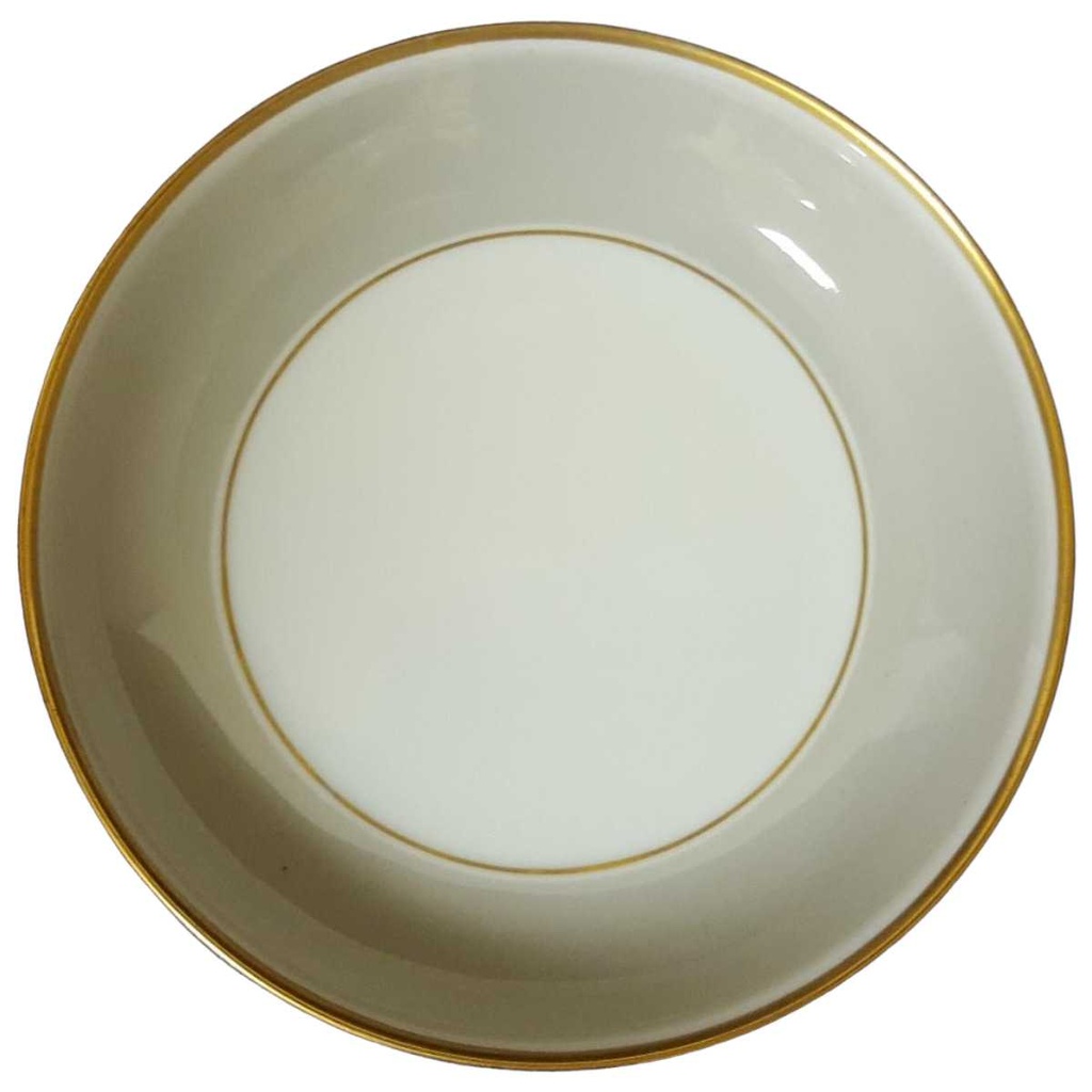 [16081900303] Untertasse für Kaffee Goldrand 13,5 cm Fürstenberg Alt Rose 02575 gebraucht - gut