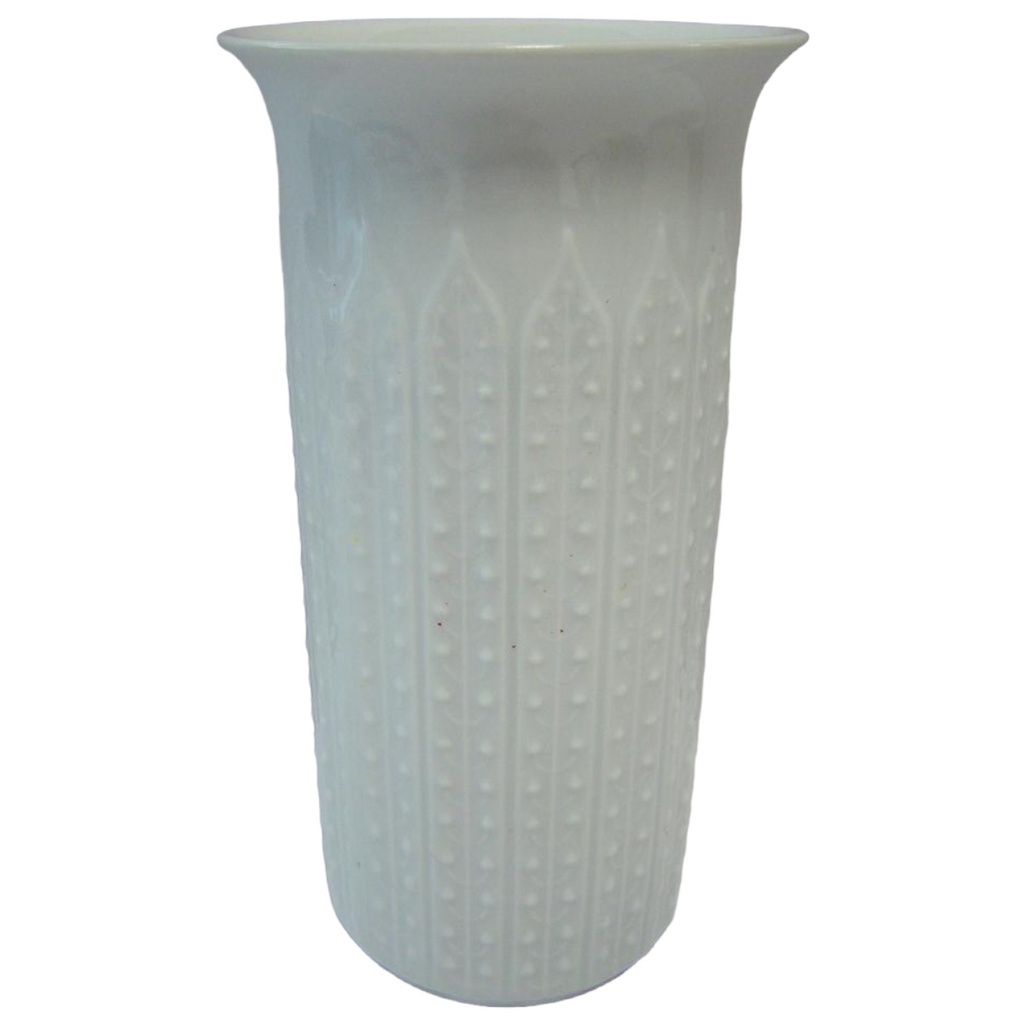 Blumenvase Porzellanvase alt 18,7 cm Retsch Wunsiedel Weiß Bavaria gebraucht - gut