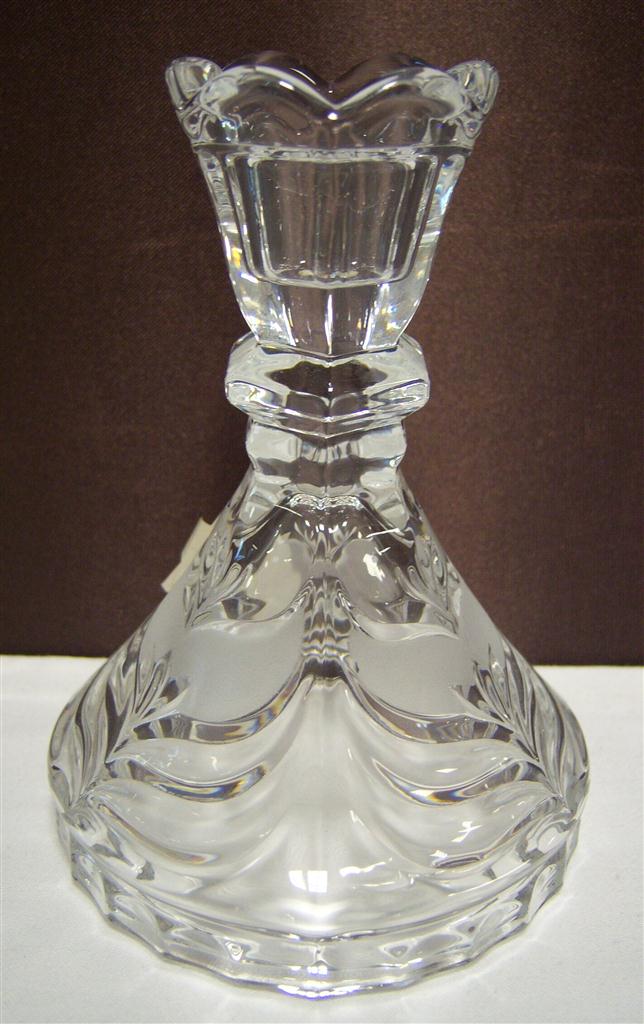 [16082200320] Kerzenhalter Kerzenleuchter H 13 cm Annahütte Transparent
