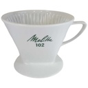 Kaffeefilter Melitta Weiß 3-Loch Nr. 102 grüne Aufschrift gebraucht - gut