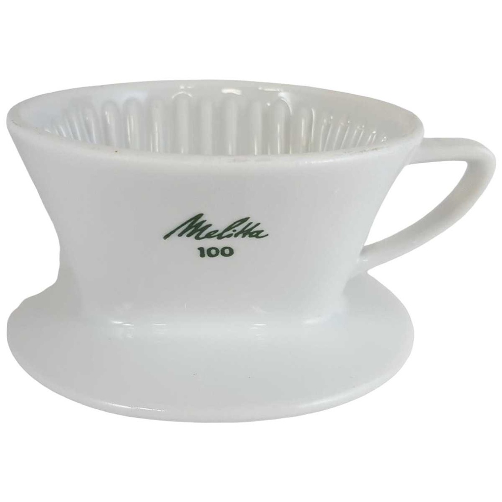 [16091716] Kaffeefilter Melitta Weiß 3-Loch Nr. 100 grüne Aufschrift gebraucht - gut