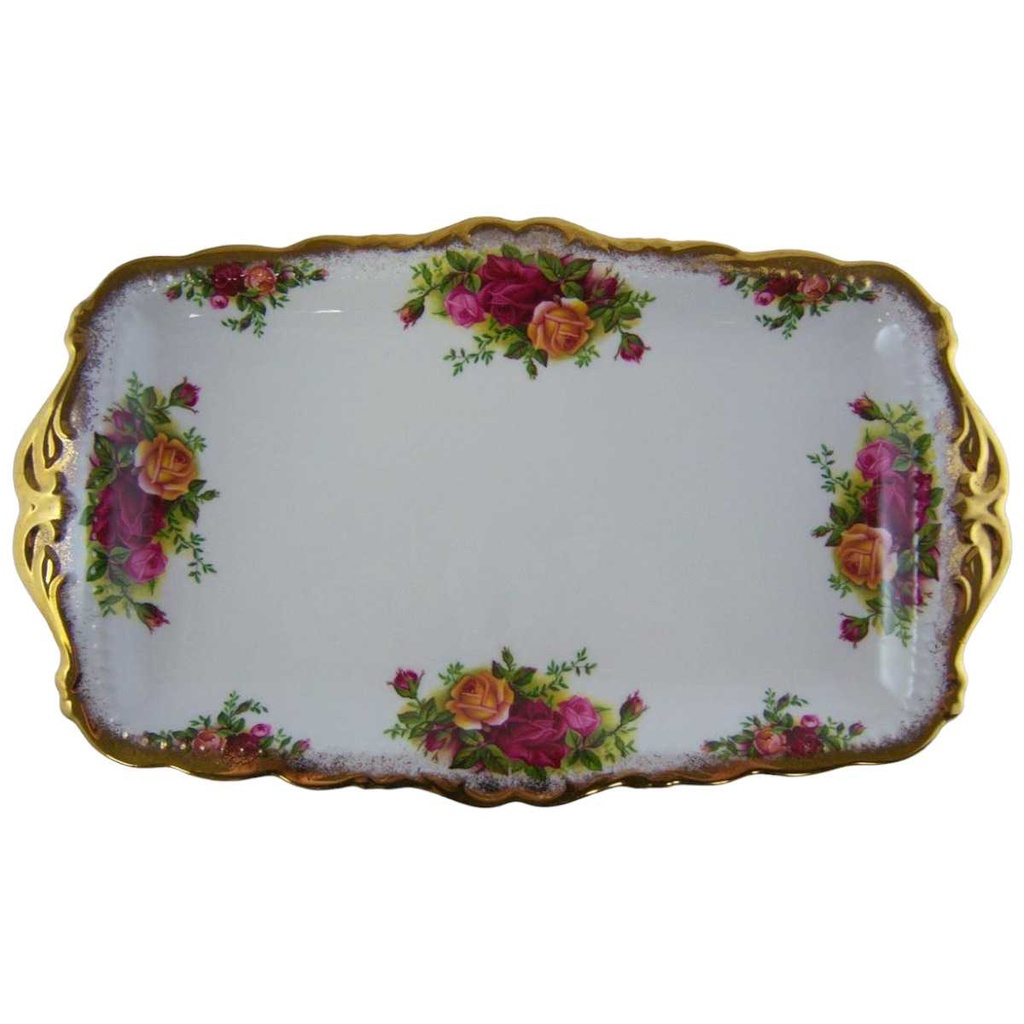 [16101379] Königskuchenplatte Royal Albert Old Country Roses gebraucht - sehr gut