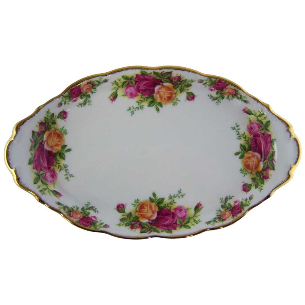 [16101380] Tablett für Milch und Zucker Royal Albert Old Country Roses gebraucht - sehr gut