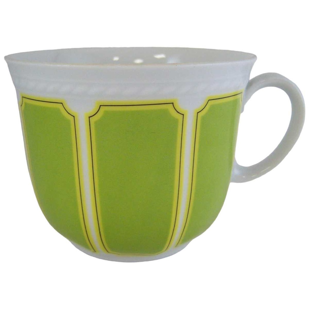 [16101396] Kaffeetasse Tasse Schirnding Bavaria Paris weiss grün gebraucht - sehr gut