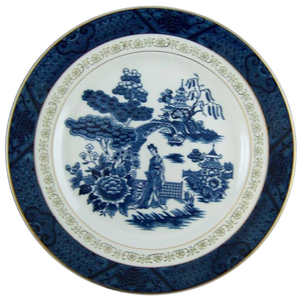 [161017128] Speiseteller Essteller 23 cm N.K.T. Japan Double Phoenix gebraucht - sehr gut