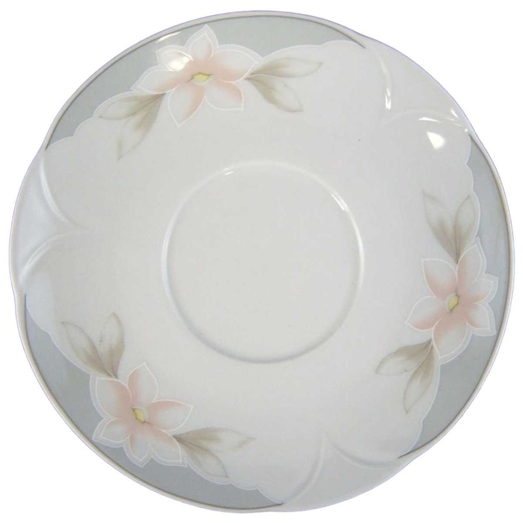 [161025158] Untertasse für Suppe 17,5 cm Winterling Kirchenlamitz Sissi Rosa Blüten gebraucht - gut