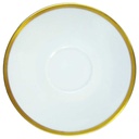 Untertasse für Kaffee Goldrand 14,5 cm Rosenthal Form 2000 Ätzgoldrand mit Rauten 3702 gebraucht - sehr gut