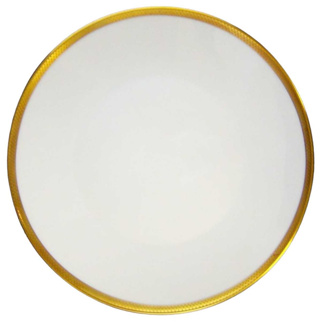 [161028205] Kuchenteller Dessertteller Goldrand 19 cm Rosenthal Form 2000 Ätzgoldrand mit Rauten 3702 gebraucht - sehr gut