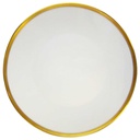 Kuchenteller Dessertteller Goldrand 19 cm Rosenthal Form 2000 Ätzgoldrand mit Rauten 3702 gebraucht - sehr gut