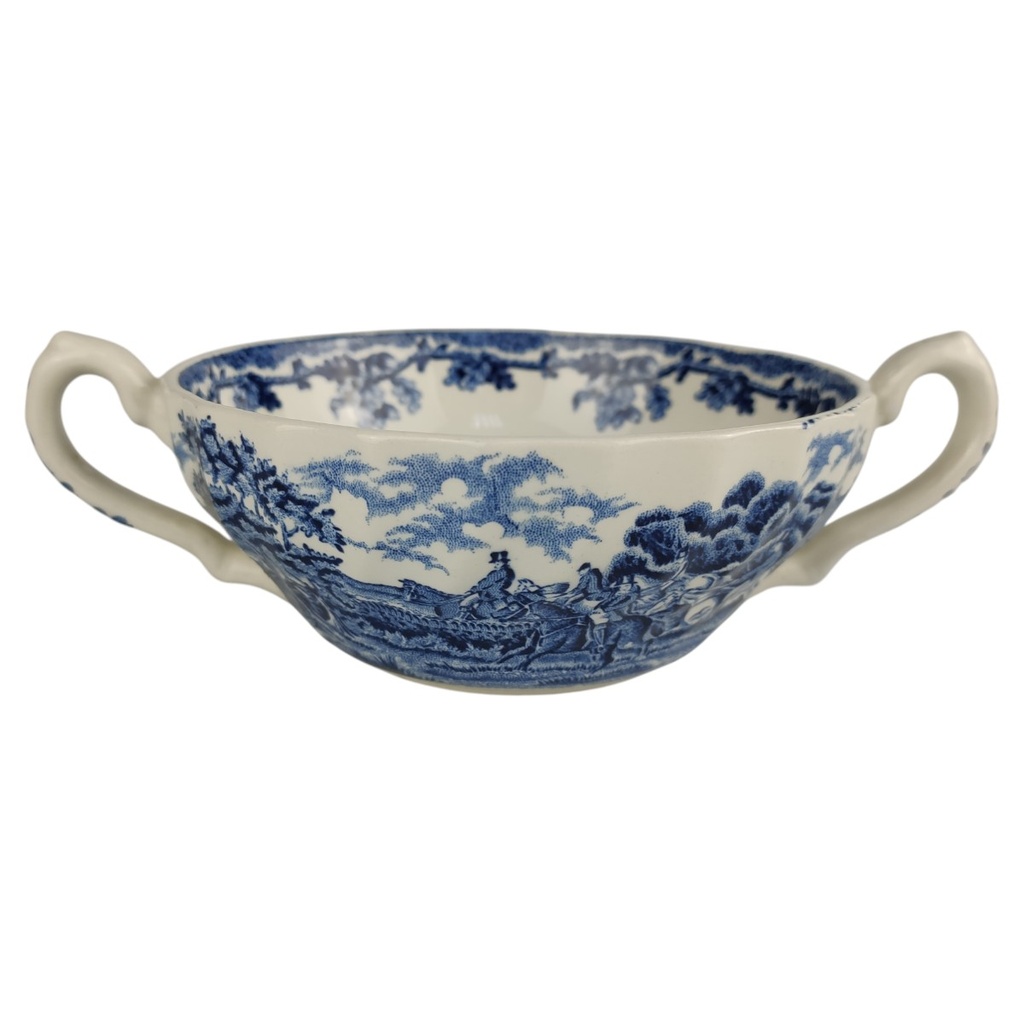 Suppentasse Myott Country Life Blau gebraucht - akzeptabel