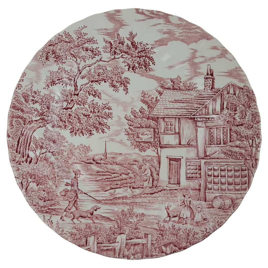 [1701231] Speiseteller 25 cm Myott The Hunter Rot gebraucht - gut