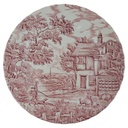 Speiseteller 25 cm Myott The Hunter Rot gebraucht - gut